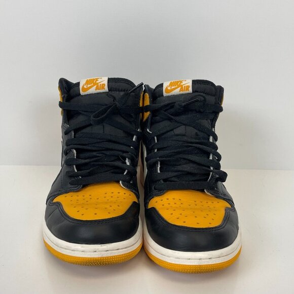 Nike Air Jordan 1 Retro High OG Taxi Shoes Yellow Toe Mens Size 9.5 - Picture 2 of 6